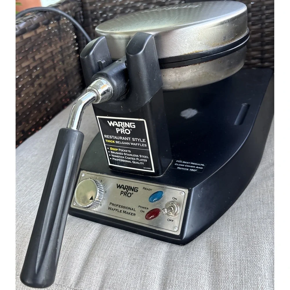 Waring Pro Thick Belgian Stainless Waffle Maker Restaurant Style WWM200BJ Cook